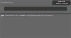 Desktop Screenshot of anadyspharma.com